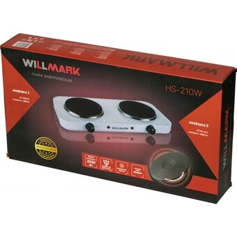  Настольная плита WILLMARK HS-210W белый 