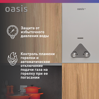  Газовый проточный водонагреватель Oasis Eco 20кВт(с).Р (4670004375310) 