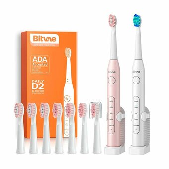  Набор зубных электрощеток Bitvae D2 Daily Toothbrush D2+D2 Bundle (B+P) 