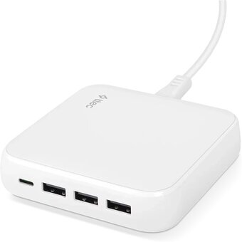  СЗУ TTEC 2SCG02B SmartCharger Quattro GAN PD GaN USB-C 45W/USB-A 20W *3 White 