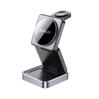  Беспроводная зарядка ACEFAST E20 Desktop 3-In-1 Wireless Charging Holder Black 
