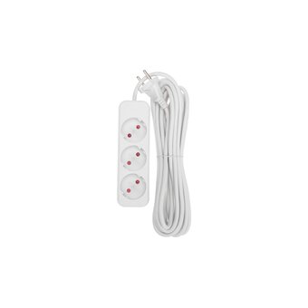  Удлинитель Rexant 13-4008 Standard 3 гнезда, 5м, б/з, белый 