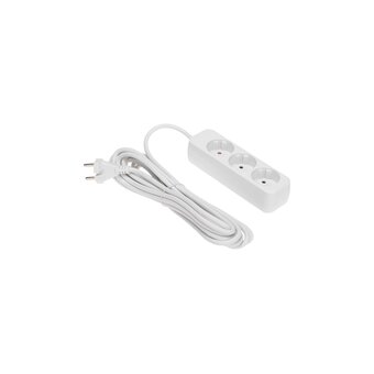  Удлинитель Rexant 13-4008 Standard 3 гнезда, 5м, б/з, белый 