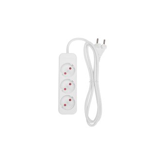  Удлинитель Rexant 13-4006 Standard 3 гнезда, 1,5м, б/з, белый 