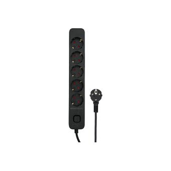  Сетевой фильтр Гарнизон EPS-5-B-5 черный, 5 розеток 5м 
