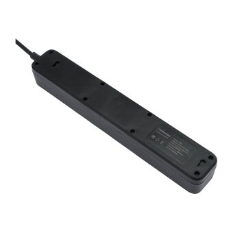  Сетевой фильтр Гарнизон EPS-4-U3-B-2 черный, 4 розетки 2м 