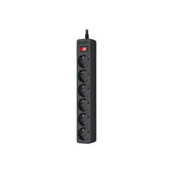  Фильтр SVEN SF-06E (SV-022068) 5,0м 6 розеток с защитными шторками черный 