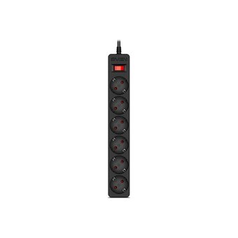  Фильтр SVEN SF-06E (SV-022068) 5,0м 6 розеток с защитными шторками черный 