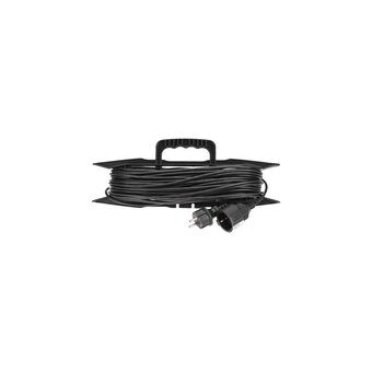  Удлинитель силовой PROconnect PROc-Uc 13-4915 2x0.75кв.мм 1розет. 30м ПВС 6A пласт.рамка черный 
