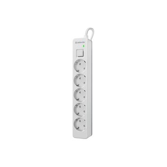  Сетевой фильтр Defender DFS 133 (99431) 5роз, 3м белый 