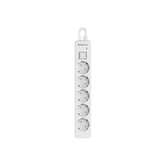  Сетевой фильтр Defender DFS 133 (99431) 5роз, 3м белый 