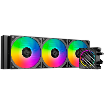  СВО ID-Cooling Dashflow 360 XT Pro, ARGB Soc-AM5/AM4/1200/1700/1851 черный 4-pin 16-34dB Al+Cu 350W Ret 