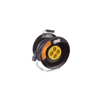  Удлинитель силовой PROconnect Professional 11-7615 3x2.5кв.мм 4розет. 50м ПВС 16A катушка черный 