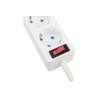  Удлинитель PROconnect 11-7205 3 гнезда, 1,5м, с/з, с кнопкой, белый 