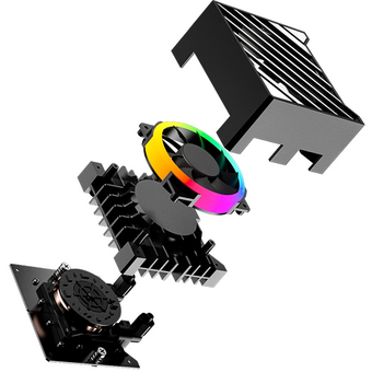 СВО ID-Cooling Dashflow 360 XT Pro, ARGB Soc-AM5/AM4/1200/1700/1851 черный 4-pin 16-34dB Al+Cu 350W Ret 