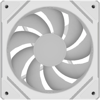  Вентилятор Powercase (M61-12W ARGB) White 120x120x25мм (PWM, 4pin PWM (M+F)+ 3pin ARGB (M+F), 600-1500 об/мин) Bulk 