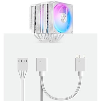  Кулер Ocypus Delta A62 WH ARGB (Delta-A62-WH2NAWN00X-GL) (All sockets, TDP 260W, PWM) 