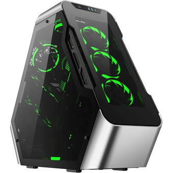  Корпус JONSBO TR03-G Silver glass panel 