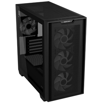  Корпус ASUS A21 Plus TG ARGB Black-SI ARGB (90DC00H0-B19010) Fans/BLK/EPS 