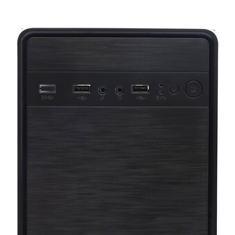  Корпус BaseTech M3401 (BT-M3401-450W-B), mATX, Mini-Tower, черный, 450 Вт 