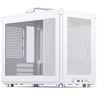  Корпус JONSBO C6 Max White без БП, mini-ITX, micro-ATX, белый 