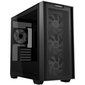  Корпус ASUS A21 Plus TG ARGB Black-SI ARGB (90DC00H0-B19010) Fans/BLK/EPS 