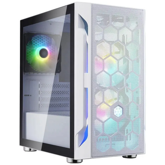  Корпус SILVERSTONE Fara SST-FAH1MW-Pro (G410FAH1MWP0020), mATX, Mini-Tower, без БП, белый 