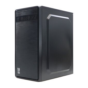  Корпус BaseTech M3401 (BT-M3401-450W-B), mATX, Mini-Tower, черный, 450 Вт 