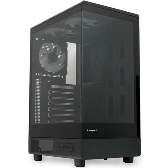  Корпус HSPD F510 (F510-TGBK-ARGB), без БП, Panoramic Mid Tower, Black, TG, 0.5 SPCC, 3x120mm ARGB ATX, mITX 180/280/160mm 1x2.5", 7xPCI 2xUSB- 