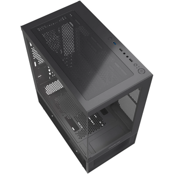  Корпус Powercase Vision Micro M2 (CVMBM2-L0), Tempered Glass, чёрный, mATX 
