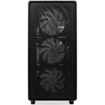  Корпус HSPD M510 (M510-TGBK-ARGB), без БП, Mesh Mid Tower, Black, TG, 0.5 SPCC, 4x120mm ARGB ATX, mITX 180/280/160mm 1x2.5", 7xPCI 2xUSB-A 3.0 