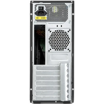  Корпус Foxline FL-301-FZ450-RW ATX case, black, w/PSU 8cm 450 Ватт, w/4xUSB2.0, w/o FAN, w/DVD-RW, w/C13-C14 cable 1.5m 