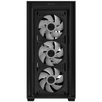  Корпус ASUS A21 Plus TG ARGB Black-SI ARGB (90DC00H0-B19010) Fans/BLK/EPS 