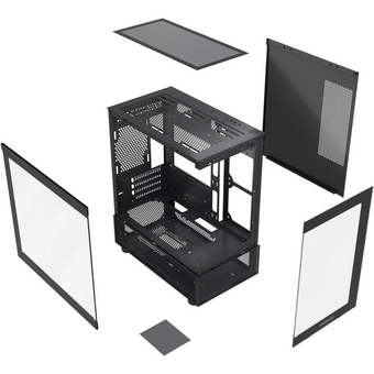 Корпус Powercase Vision Micro M2 (CVMBM2-L0), Tempered Glass, чёрный, mATX 