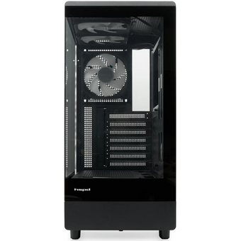  Корпус HSPD F510 (F510-TGBK-ARGB), без БП, Panoramic Mid Tower, Black, TG, 0.5 SPCC, 3x120mm ARGB ATX, mITX 180/280/160mm 1x2.5", 7xPCI 2xUSB- 