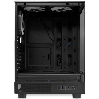  Корпус HSPD F510 (F510-TGBK-ARGB), без БП, Panoramic Mid Tower, Black, TG, 0.5 SPCC, 3x120mm ARGB ATX, mITX 180/280/160mm 1x2.5", 7xPCI 2xUSB- 