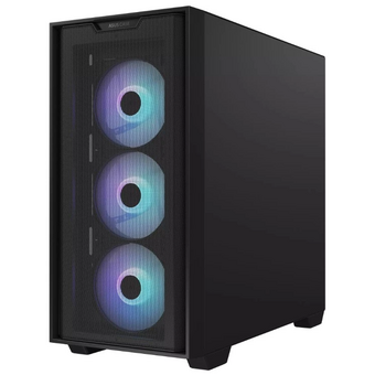  Корпус ASUS A21 Plus TG ARGB Black-SI ARGB (90DC00H0-B19010) Fans/BLK/EPS 