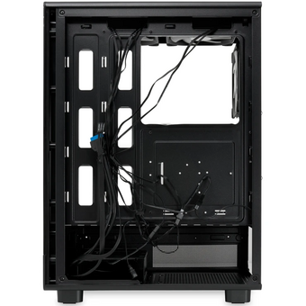  Корпус HSPD F510 (F510-TGBK-ARGB), без БП, Panoramic Mid Tower, Black, TG, 0.5 SPCC, 3x120mm ARGB ATX, mITX 180/280/160mm 1x2.5", 7xPCI 2xUSB- 