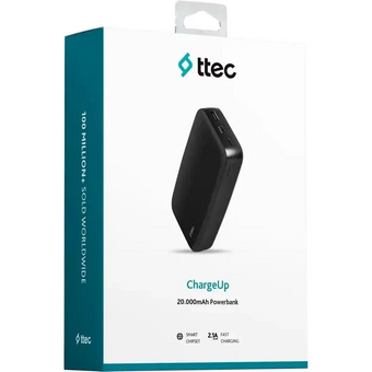  Внешний аккумулятор TTEC 2BB210S ChargeUp 20000mAh Powerbank Black 