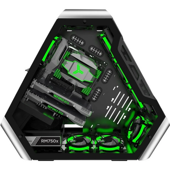  Корпус JONSBO TR03-G Silver glass panel 