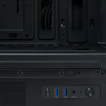  Корпус HSPD F510 (F510-TGBK-ARGB), без БП, Panoramic Mid Tower, Black, TG, 0.5 SPCC, 3x120mm ARGB ATX, mITX 180/280/160mm 1x2.5", 7xPCI 2xUSB- 