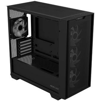  Корпус ASUS A21 Plus TG ARGB Black-SI ARGB (90DC00H0-B19010) Fans/BLK/EPS 