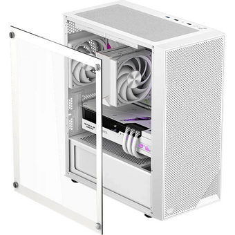  Корпус PCCOOLER C3B310 WH, Mesh Mid Tower, White, TG, no fans mATX, mITX 1x2.5", 2x3.5", 5xPCI (без БП) 