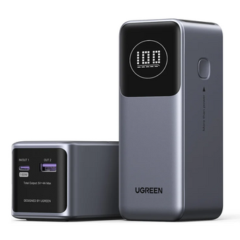  Внешний аккумулятор UGREEN PB724 (35526B) 12000mAh Quick Charging 100W Power Bank Gray 