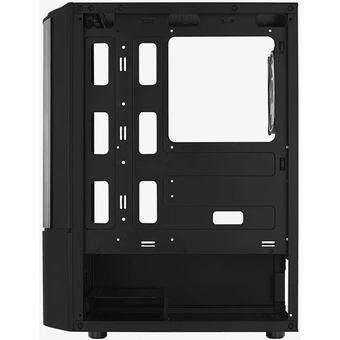  Корпус AEROCOOL Quantum-G-BK-v2 (4710562758511) Miditower ATX, micro ATX, mini-ITX W/PSU 7x12cm Fan (1 предустановлен) черный с окном 
