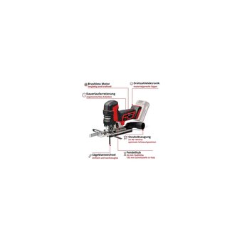  Лобзик аккумуляторный Einhell TP-JST 18/135 Li BL-Solo (4321265) 