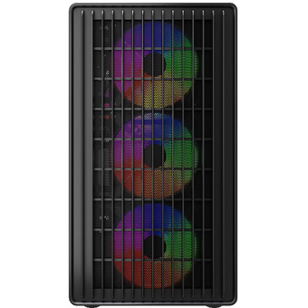  Корпус Powercase Mistral Micro C4B ARGB (CMMCB-A4), Tempered Glass, 4x 120mm ARGB PWM Fan, чёрный, mATX 