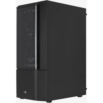  Корпус AEROCOOL Quantum-G-BK-v2 (4710562758511) Miditower ATX, micro ATX, mini-ITX W/PSU 7x12cm Fan (1 предустановлен) черный с окном 