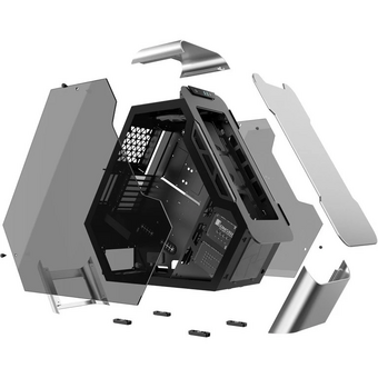  Корпус JONSBO TR03-A Silver Aluminium panel 