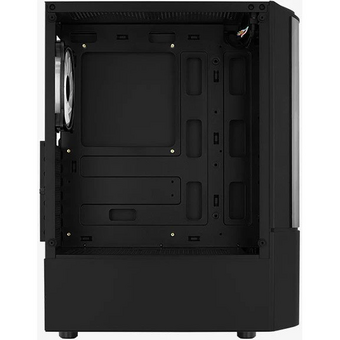  Корпус AEROCOOL Quantum-G-BK-v2 (4710562758511) Miditower ATX, micro ATX, mini-ITX W/PSU 7x12cm Fan (1 предустановлен) черный с окном 